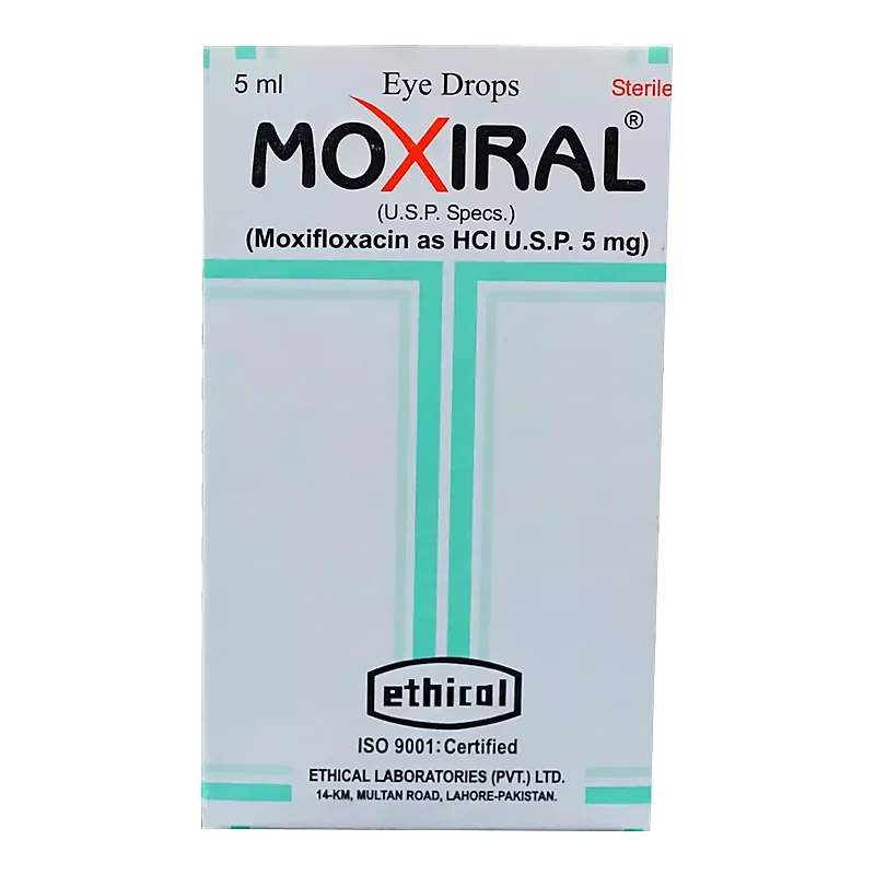 Moxiral (5Mg) 5Ml Eye Drops — authentic medicine packaging