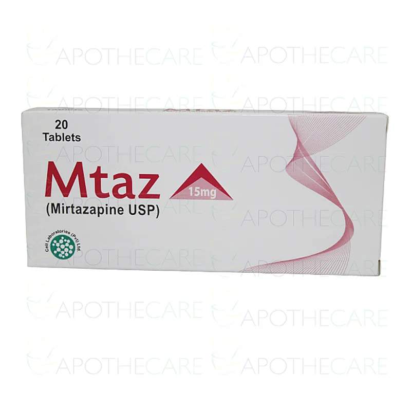 Mtaz (30Mg) 20 Tablets — authentic medicine packaging