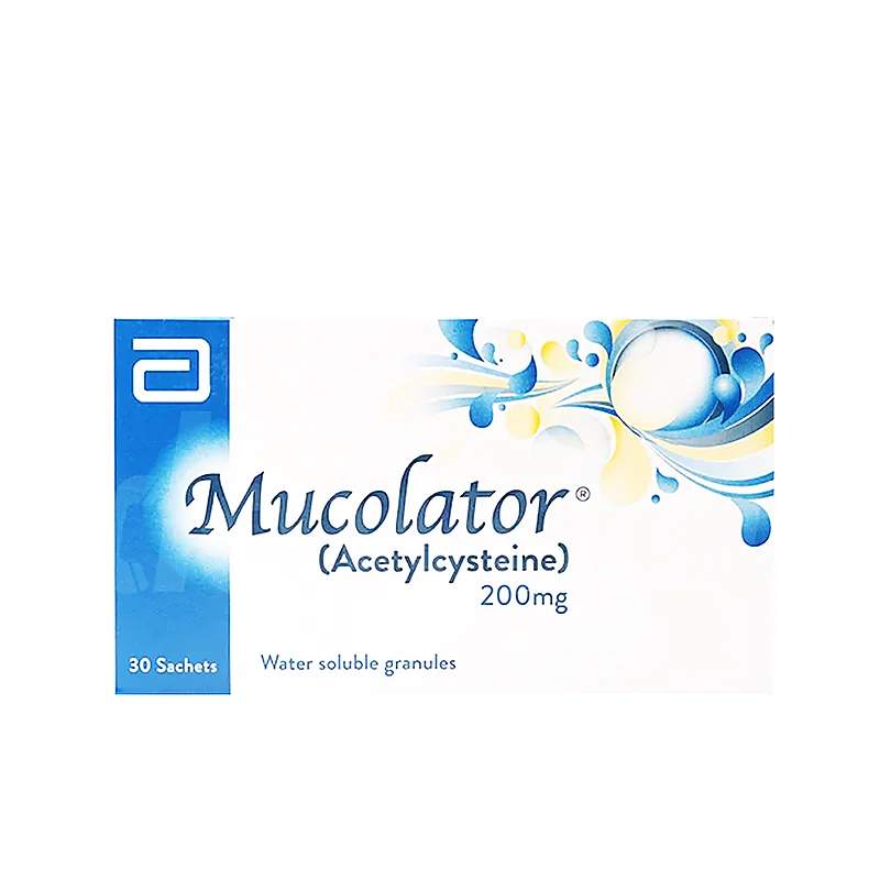 Mucolator (200Mg) 30 Sachets — authentic medicine packaging