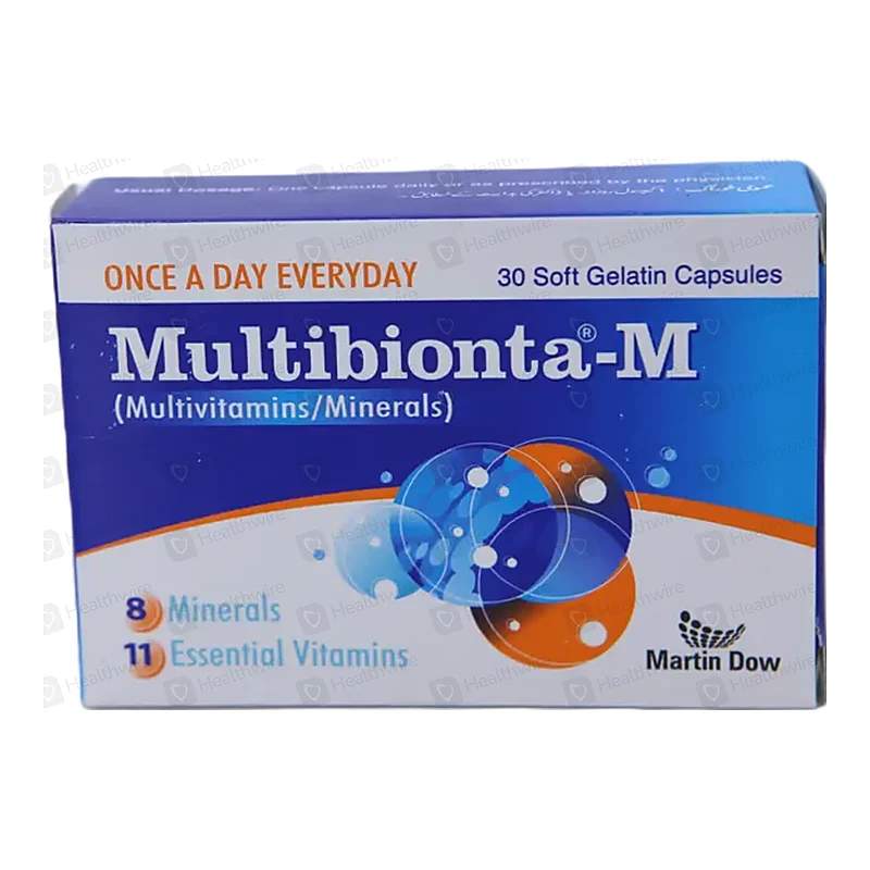 Multibionta-M 30 Capsules — authentic medicine packaging