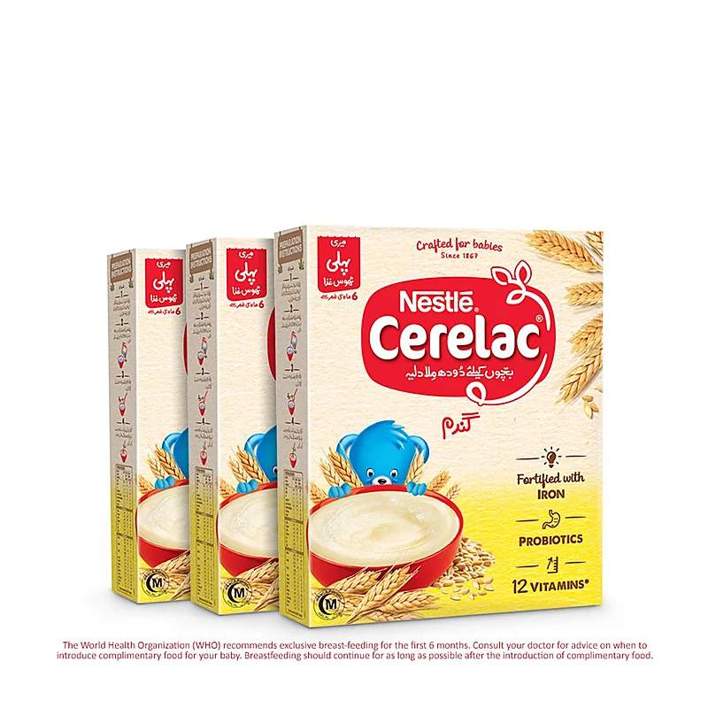 Nestle Cerelac Nature'S (Oats, Rice & Yummy Apples) 175G Baby Cereal — authentic medicine packaging