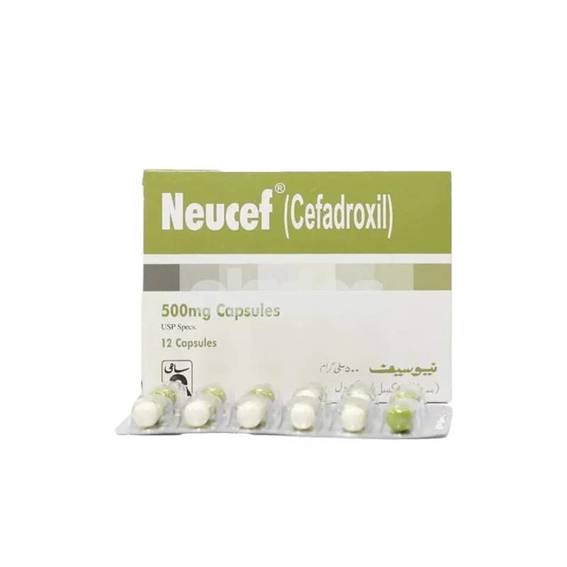 Neucef (500Mg) 12 Capsules — authentic medicine packaging