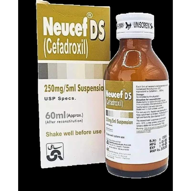 Neucef Ds (250Mg/5Ml) 60Ml Oral Suspension — authentic medicine packaging