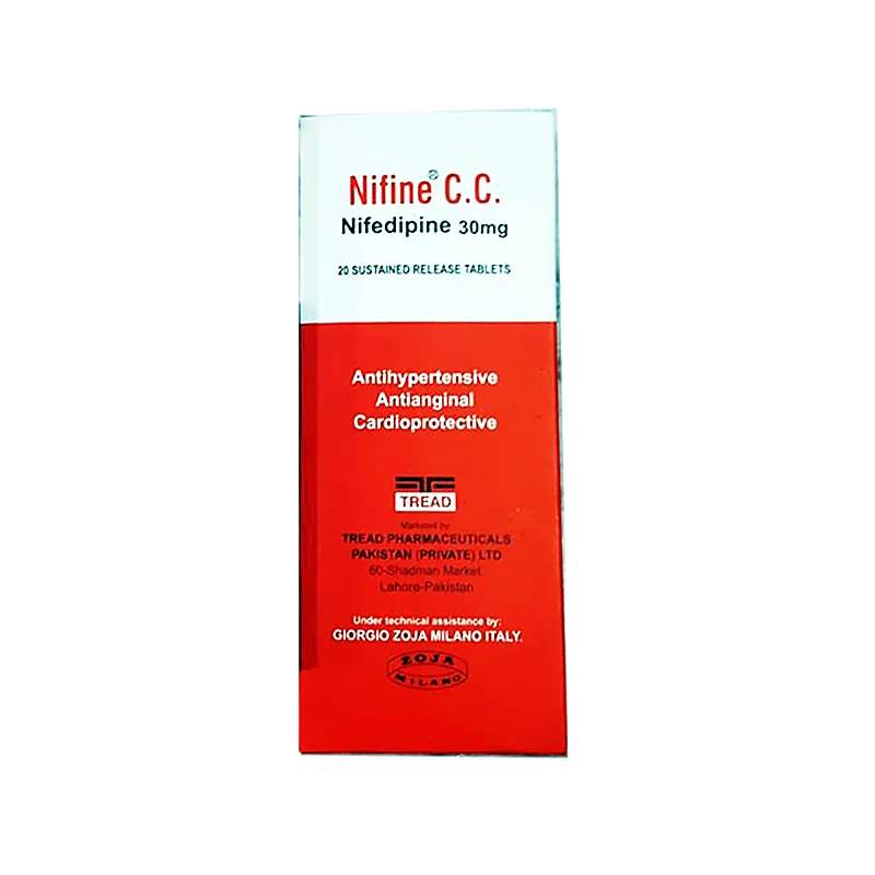 Nifine C.C. (30Mg) 20 Tablets — authentic medicine packaging