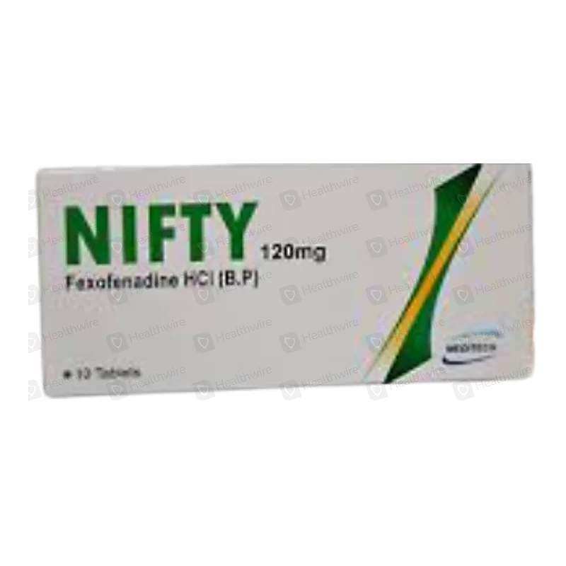 Nifty (120Mg) 10 Tablets — authentic medicine packaging