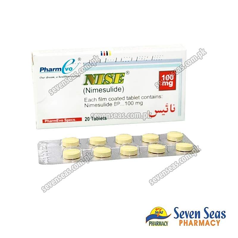 Nise (100Mg) 20 Tablets — authentic medicine packaging