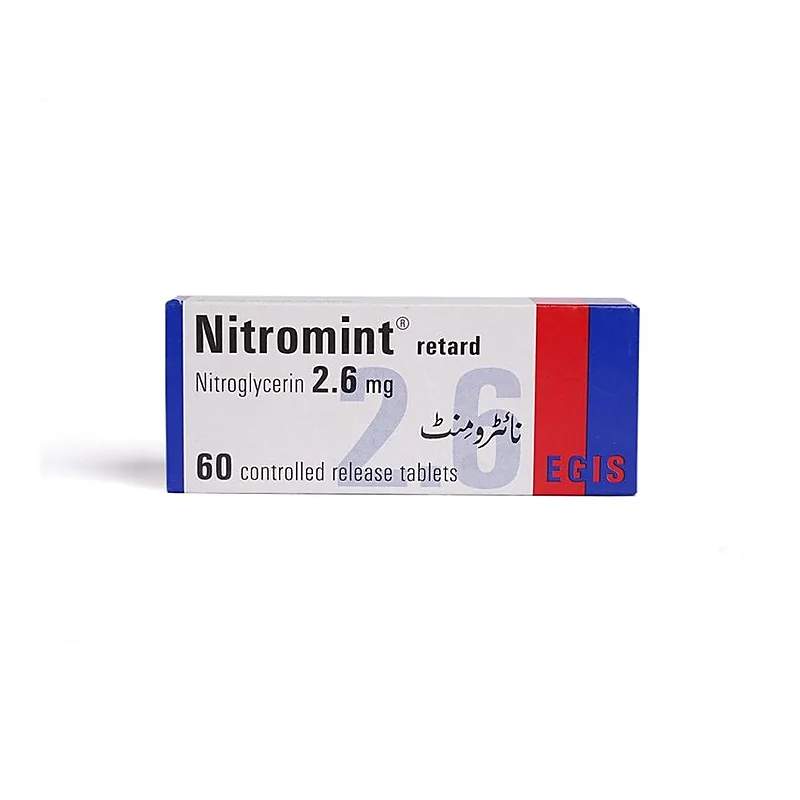 Nitromint (2.6Mg) 60 Retard Tablets — authentic medicine packaging