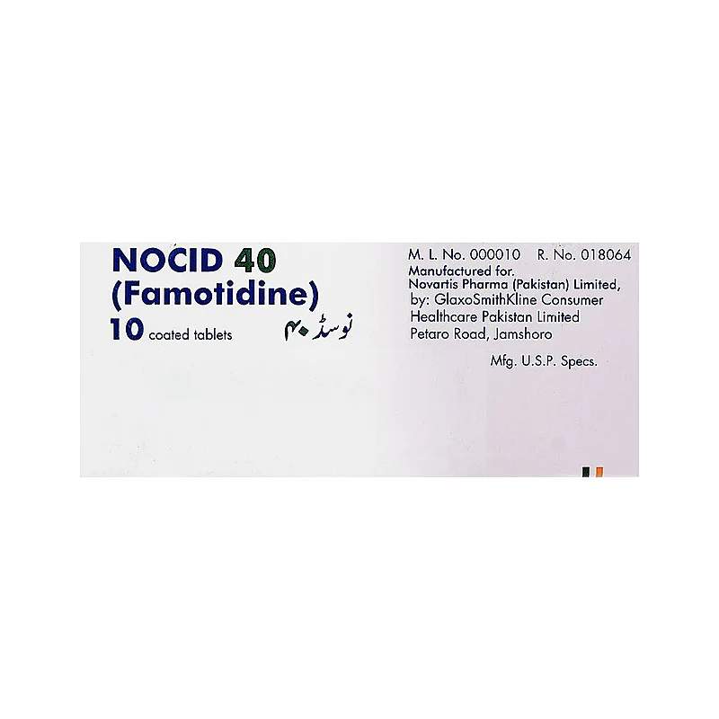 Nocid (40mg)10 Tablets — authentic medicine packaging