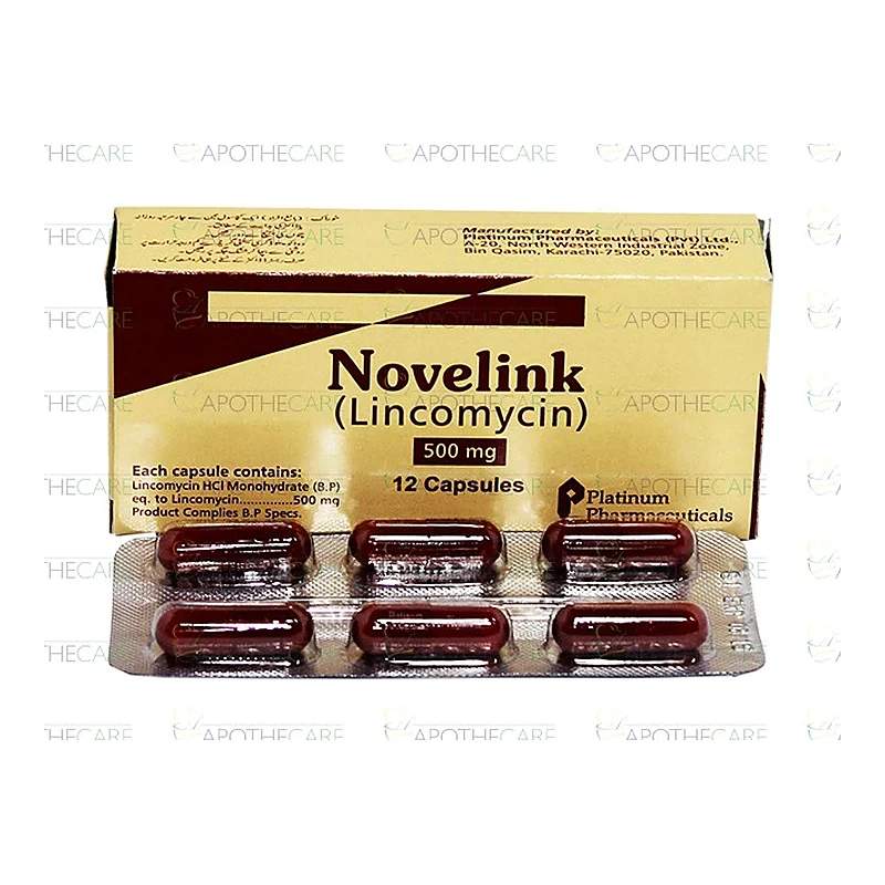 Novelink (500Mg) 12 Capsules — authentic medicine packaging