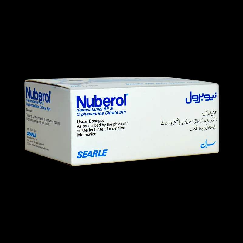Nuberol (450/35Mg) 100 Tablets — authentic medicine packaging