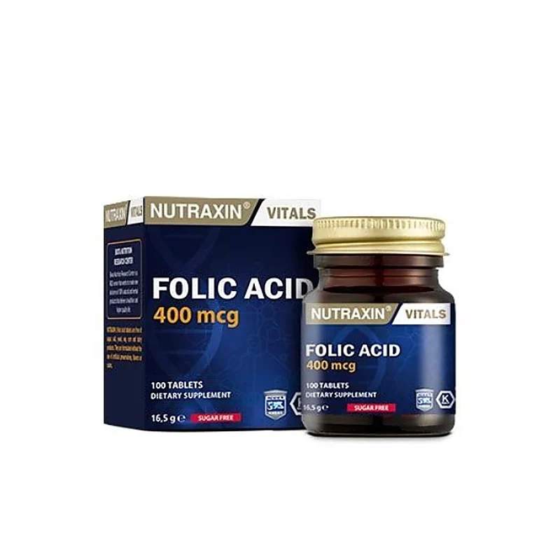 Nutraxin Folic Acid Tablet 100s — authentic medicine packaging