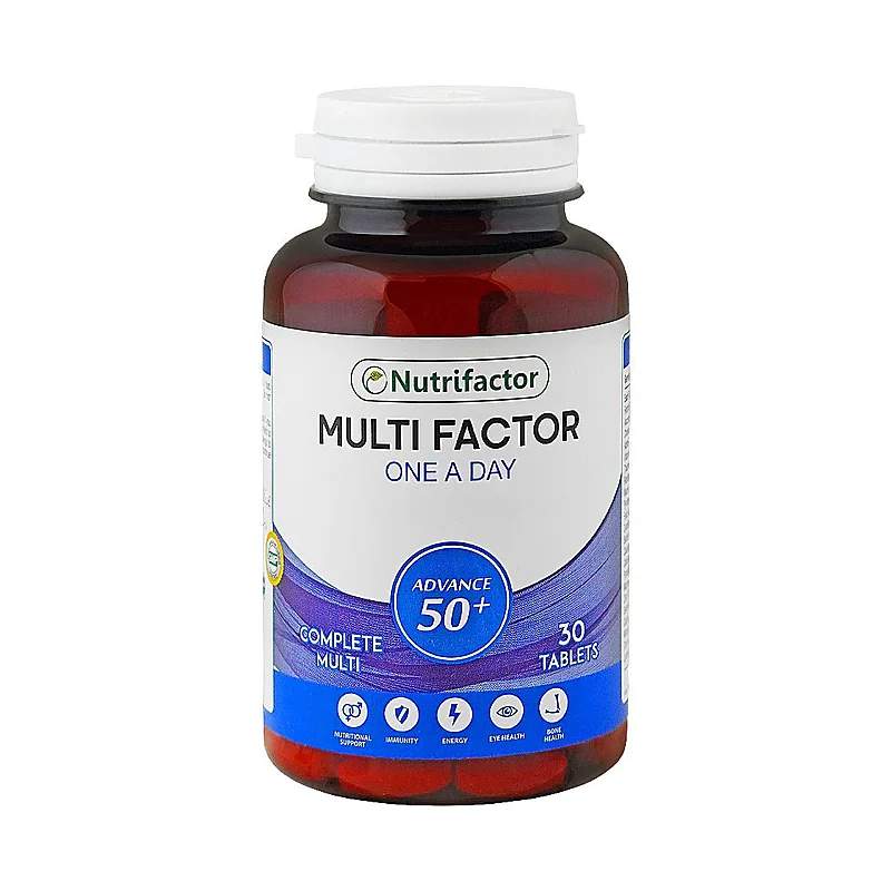 Nutrifactor Multi Factor (Advance 50+) 30 Tablets — authentic medicine packaging