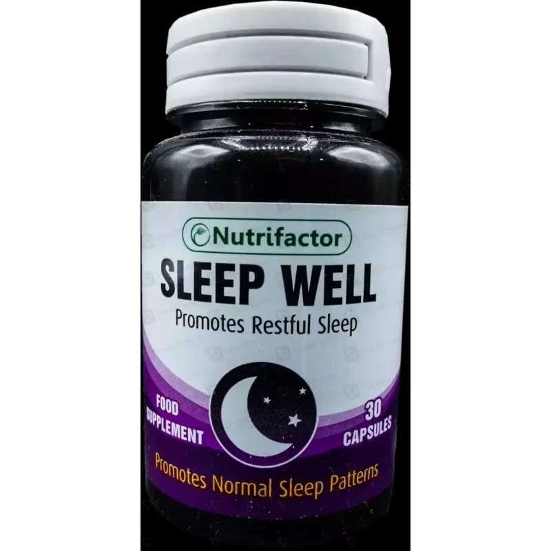 Nutrifactor Sleep Well 30 Capsules — authentic medicine packaging