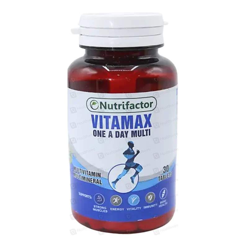 Nutrifactor Vitamax (One A Day Multi) 30 Tablets — authentic medicine packaging