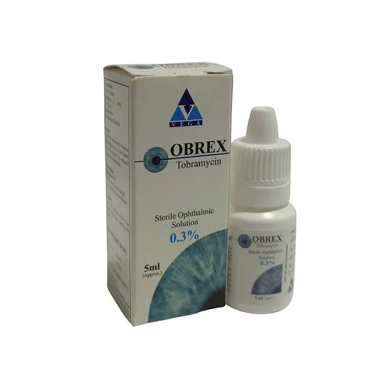 Obrex (0.3%) 5Ml Eye Drops — authentic medicine packaging
