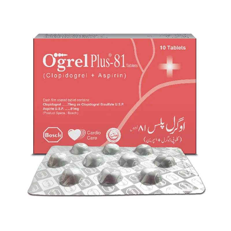 Ogrel Plus-81 (75/81Mg) 10 Tablets — authentic medicine packaging