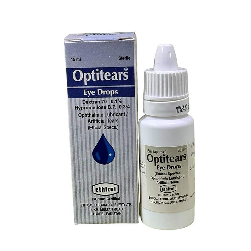 Optitears Eye Drop — authentic medicine packaging