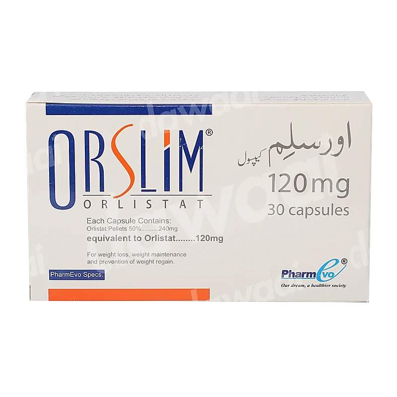 Orslim (120Mg) 30 Capsules — authentic medicine packaging