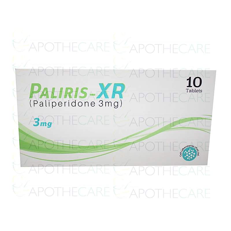 Paliris-Xr (3Mg) 10 Tablets — authentic medicine packaging
