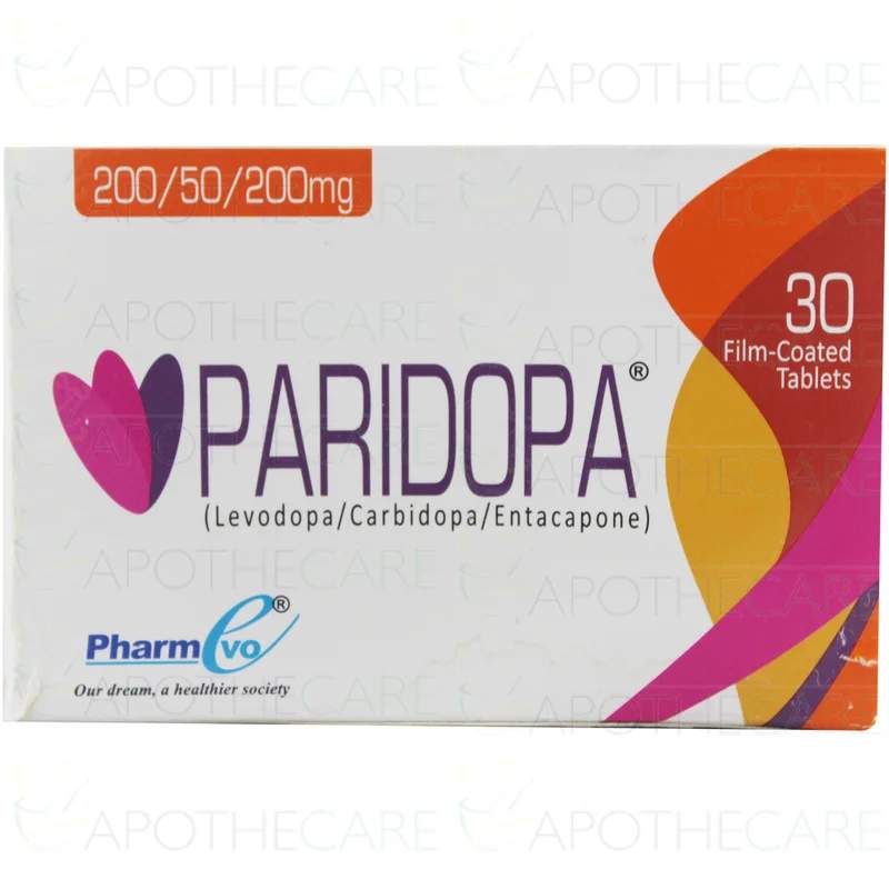 Paridopa (200/50/200Mg) 30 Tablet — authentic medicine packaging