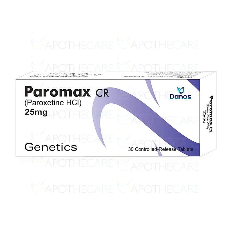 Paromax Cr (25Mg) 30 Tablet — authentic medicine packaging
