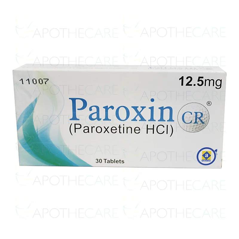 Paroxin Cr (25Mg) 30 Tablets — authentic medicine packaging