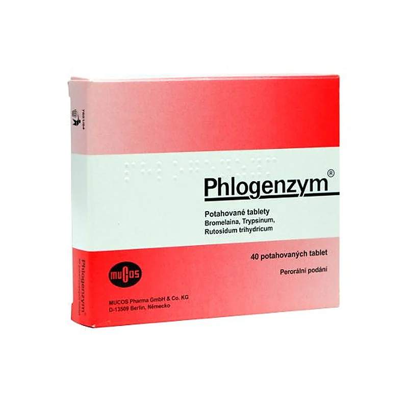Phlogenzym 40 Tablets — authentic medicine packaging