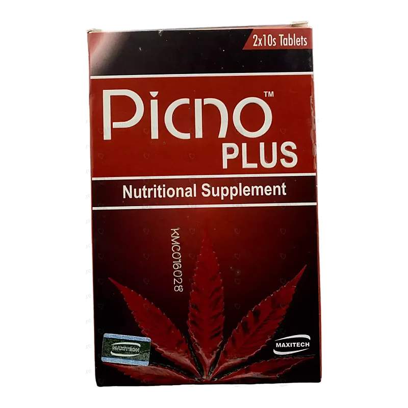 Picno Plus 20 Tablets — authentic medicine packaging
