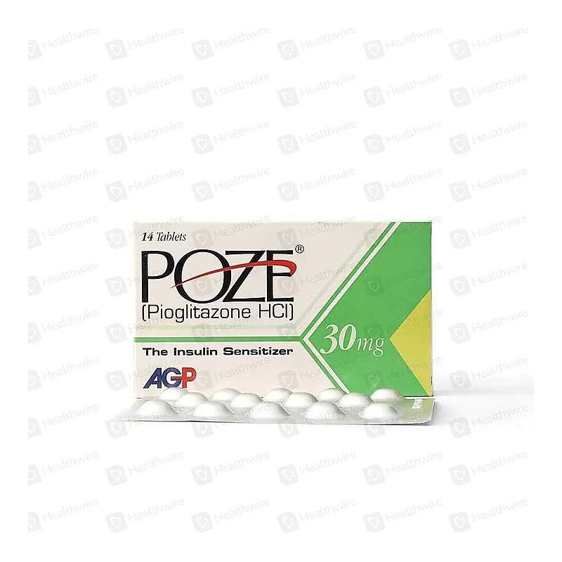 Poze (30Mg) 14 Tablets — authentic medicine packaging