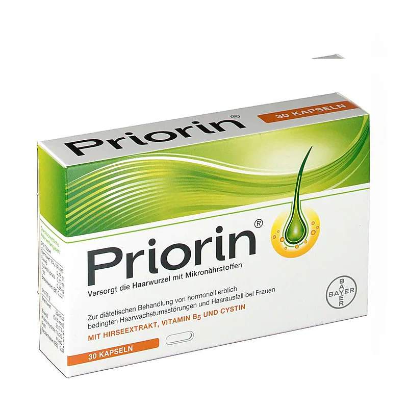 Priorin 60 Capsules — authentic medicine packaging
