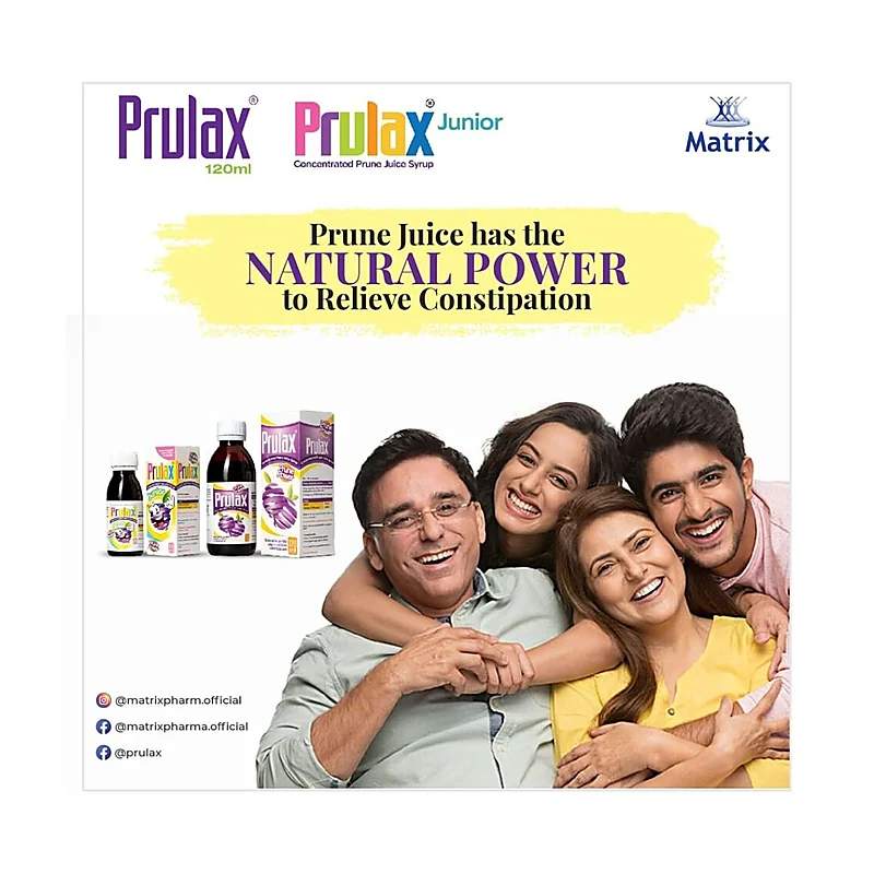 Prulax Junior (1.3Mg/10Ml) 60Ml Syrup — authentic medicine packaging