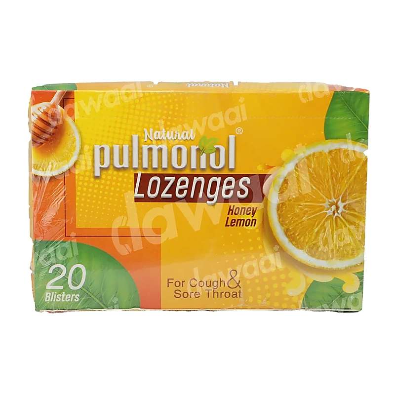 Pulmoloz Honey & Lemon 20S — authentic medicine packaging
