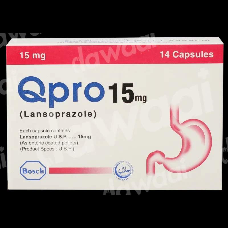 Qpro (15Mg) 14 Capsules — authentic medicine packaging