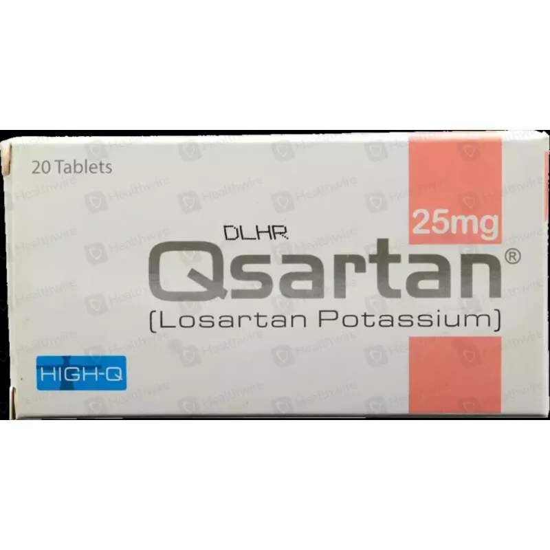 Qsartan (25Mg) 20 Tablets — authentic medicine packaging