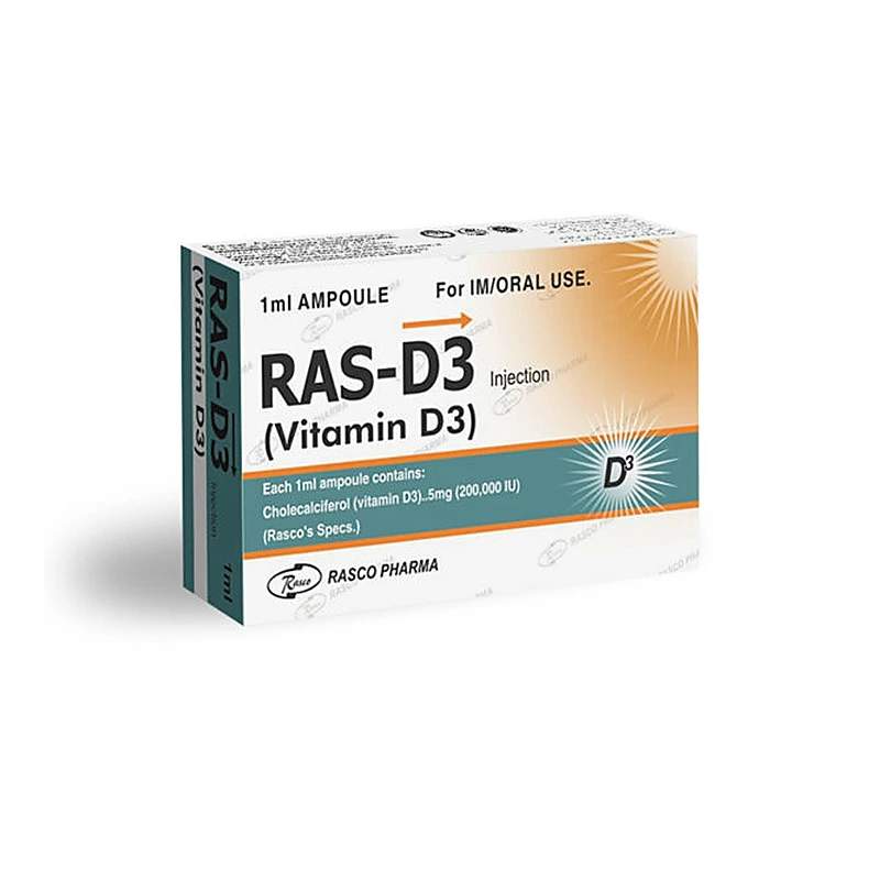 Ras D3 (200000Iu) 1Ml Ampoule Injection — authentic medicine packaging