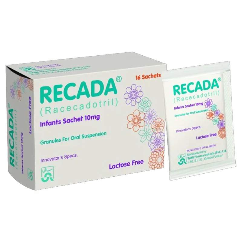 Recada (10Mg) 16 Sachets — authentic medicine packaging
