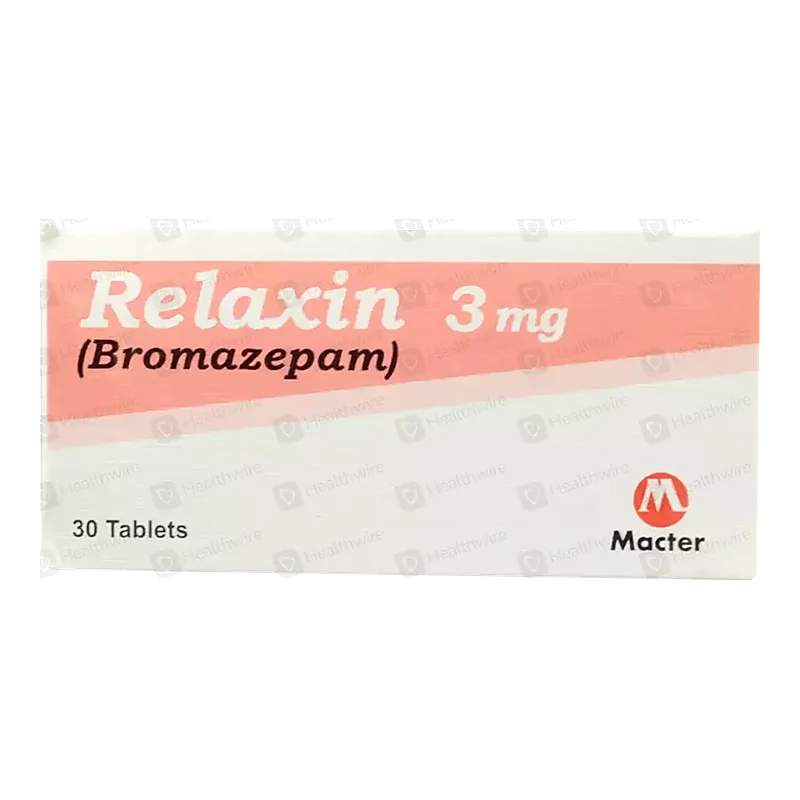 Relaxin (3Mg) 30 Tablets — authentic medicine packaging