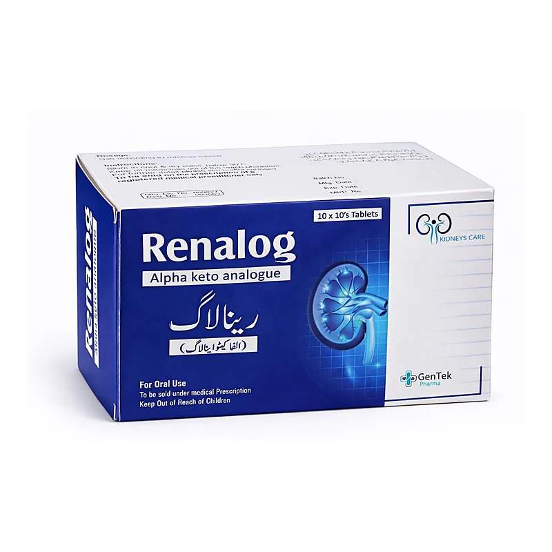 Renalog (100) Tablets — authentic medicine packaging