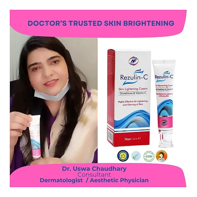 Rezulin-C (30Gm) Whitening Cream — authentic medicine packaging