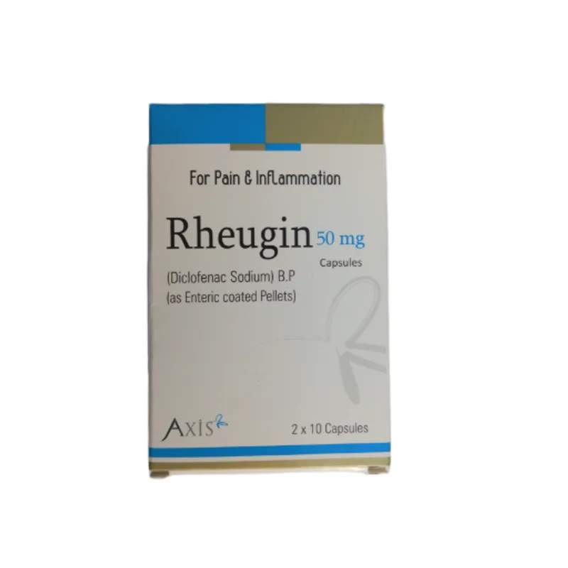 Rheugin (50Mg) 20 Capsule — authentic medicine packaging