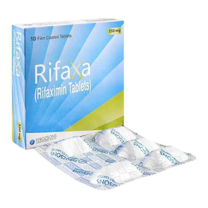 Rifaxa (550Mg) 10 Tablets — authentic medicine packaging