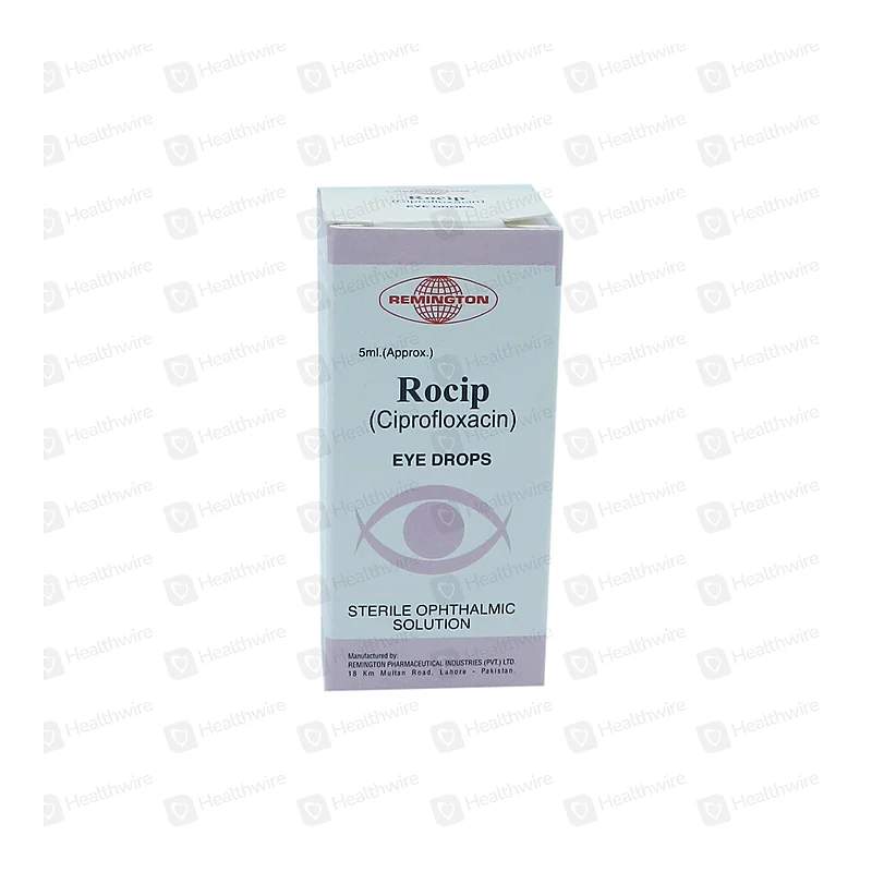 Rocip (0.3%) 5Ml Eye Drops — authentic medicine packaging