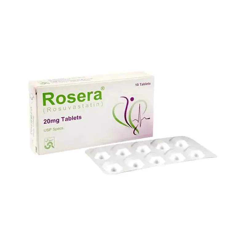 Rosera (20Mg) 10 Tablets — authentic medicine packaging
