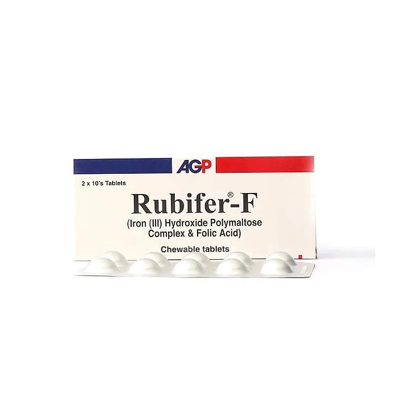 Rubifer-F 20 Tablets — authentic medicine packaging