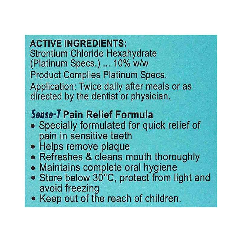 Sense-T 75G Toothpaste — authentic medicine packaging