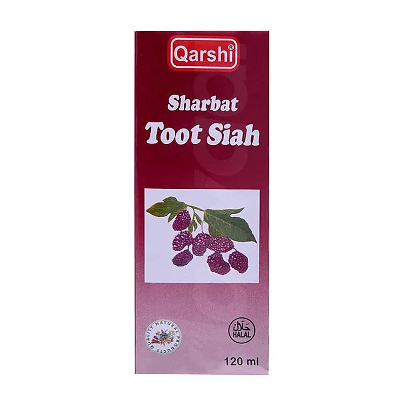 Sharbat Toot Siah (120Ml) Syrup — authentic medicine packaging