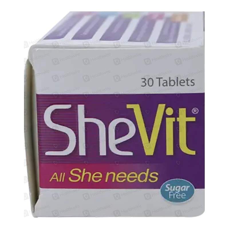 SHEVIT TABLET 30 1’S — authentic medicine packaging