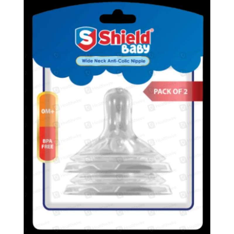 Shield Wide Neck (Anti-Colic) Baby Nipple — authentic medicine packaging