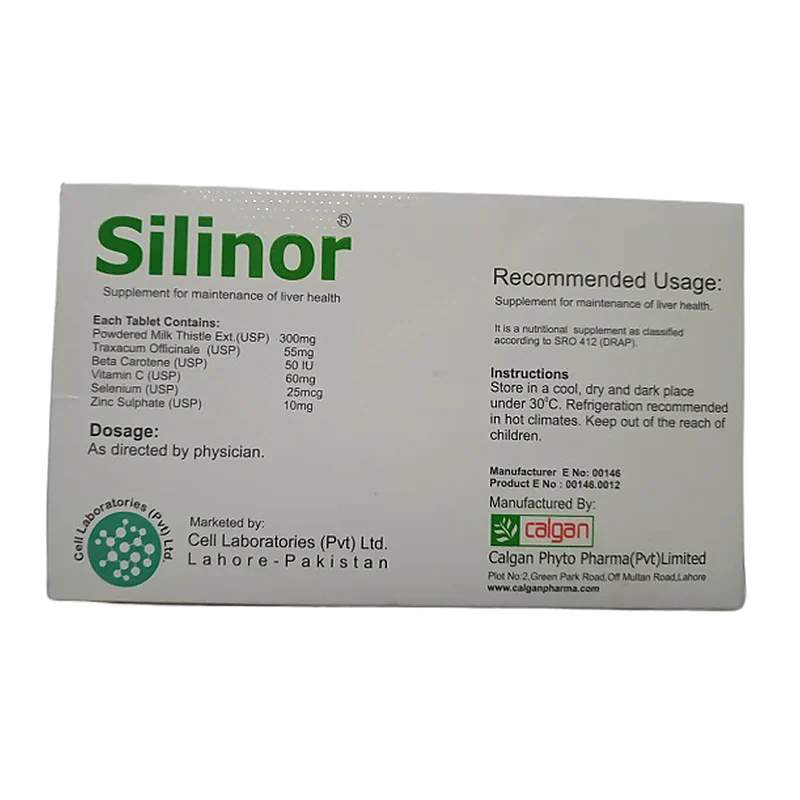 Silinor 30 Tablets — authentic medicine packaging