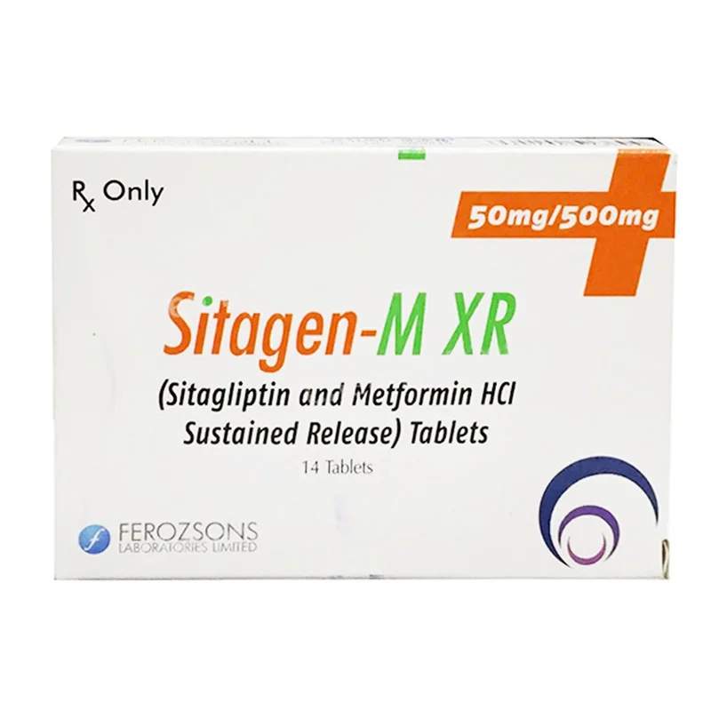 Sitagen-M Xr (50/1000Mg) 14 Tablets — authentic medicine packaging